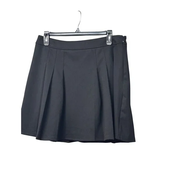 Oakie & Lola Women’s Pleated A-Line Skater Skirt, black, L- preowned - Picture 5 of 6